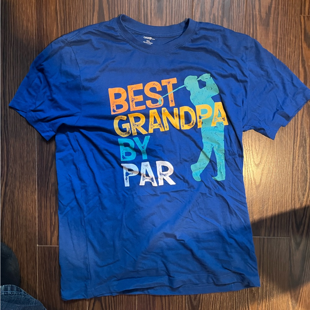 George Blue and Orange Short Sleeve Tee